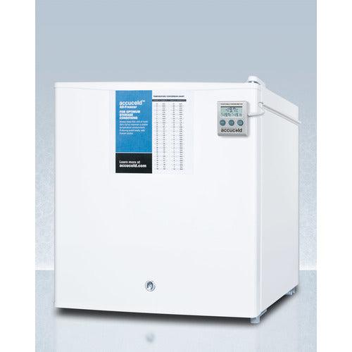 Accucold FS24LPLUS2 Compact All Freezer - 2.4 Cu.Ft Energy Efficient Upright Freezer for Home, Garage, or Basement - Perfect for Storing Frozen Foods, Ice Cream, and Meal Prep