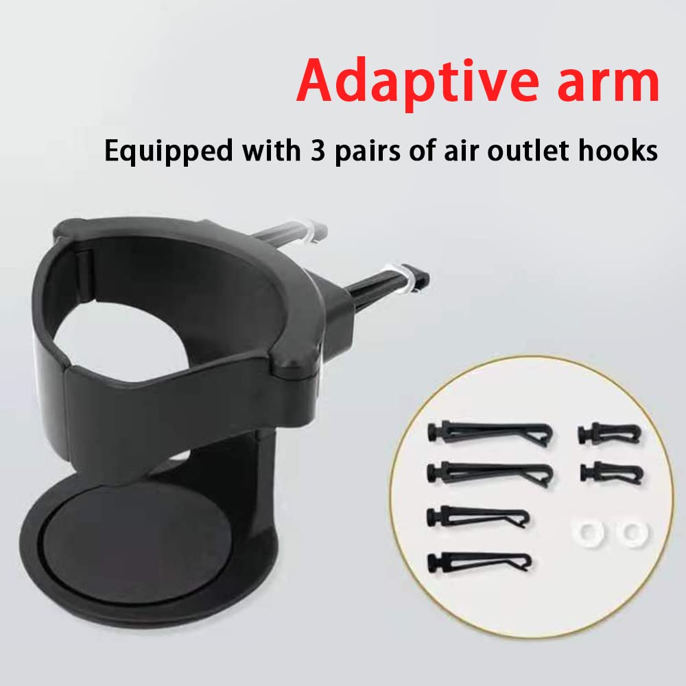 Adjustable Car Air Vent Cup Holder - Universal Vehicle Cup Holder for Secure Drink Storage - Perfect for Coffee, Water Bottles & Travel Mugs While Driving