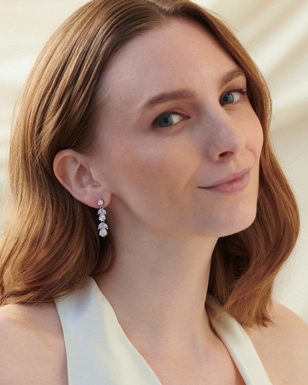 Sabine Earrings - Elegant Gold Hoop Earrings for Women, Trendy Dangle Drop Jewelry Gift | Perfect for Parties, Weddings & Everyday Wear