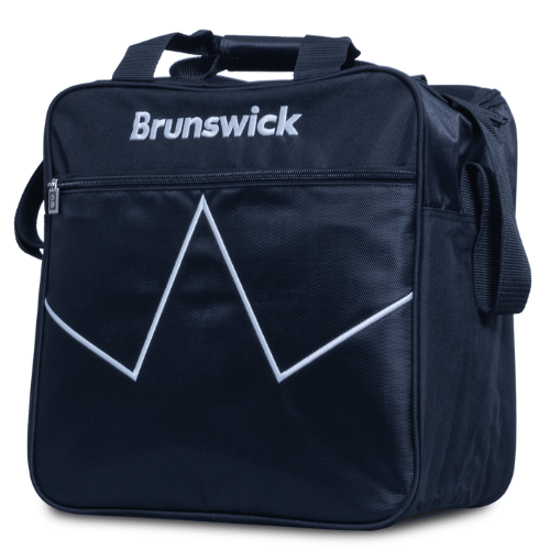 Brunswick Blast Black Single Tote Bowling Bag - Lightweight & Durable for Men & Women - Perfect for League Play, Practice & Travel