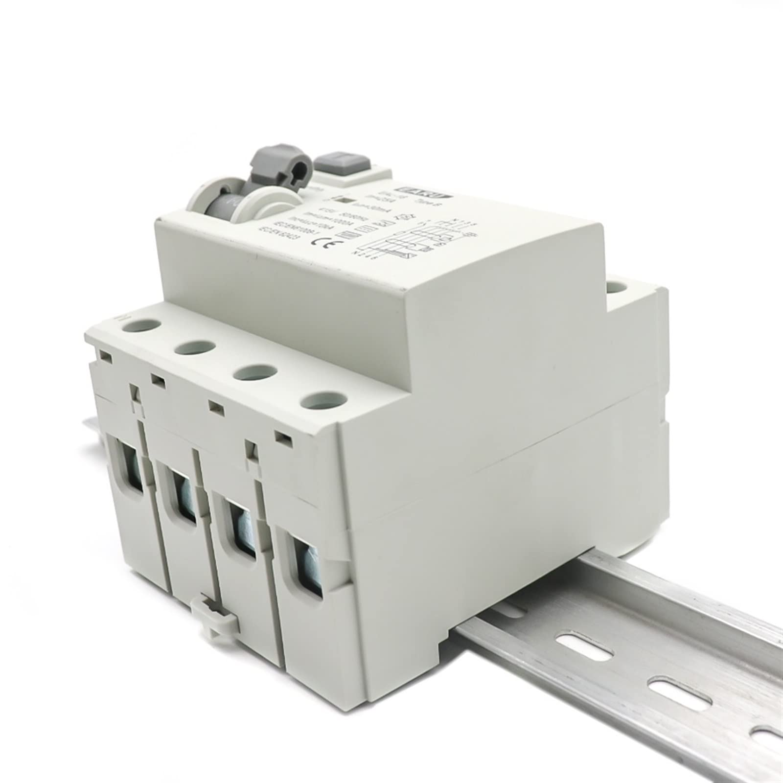 4P 10mA-300mA Type B RCCB RCD 63A 6KA DIN Rail EV Charger Residual Current Circuit Breaker for Electric Vehicle Charging Stations - Home, Commercial & Public Use