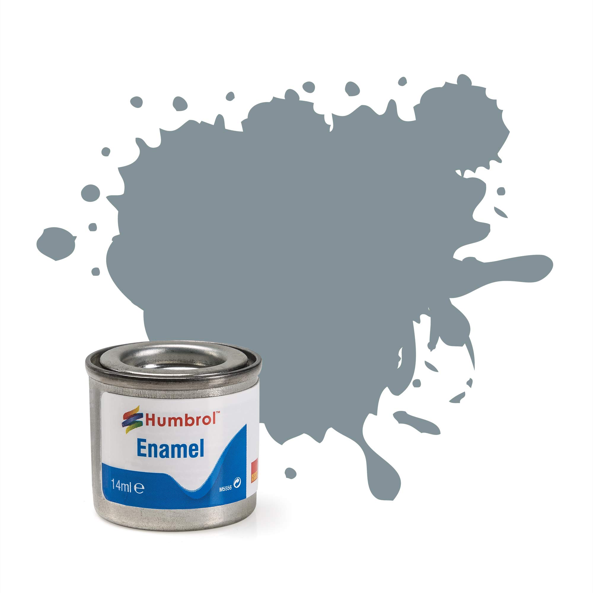 Humbrol Model Enamel Paint No.087 Matt Steel Grey AA0967 - Premium Matte Finish for Scale Models, Miniatures & DIY Crafts - Perfect for Warhammer, Airfix & Model Kit Painting