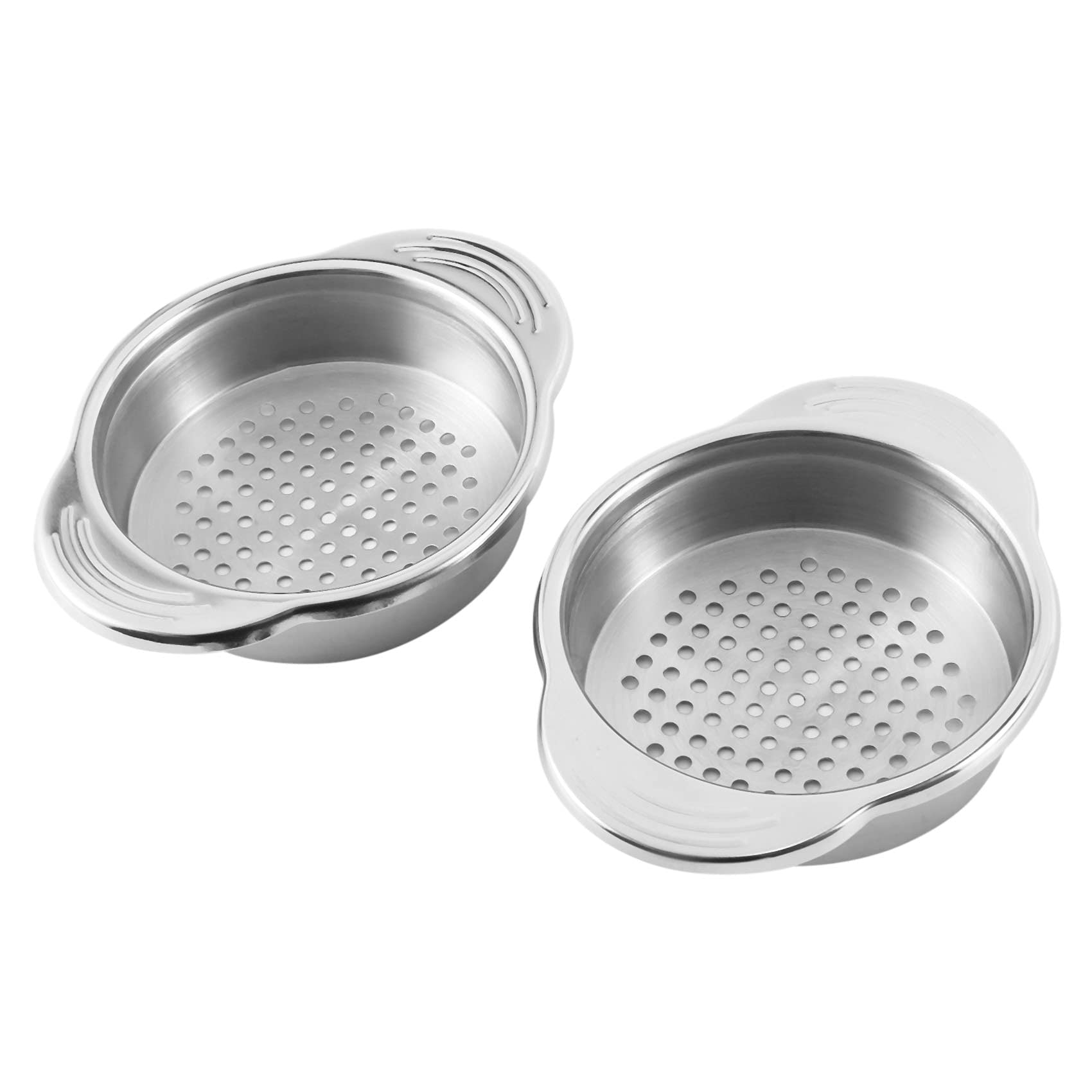 2-Pack Stainless Steel Can Strainer & Oil Drainer - Tuna Can Press, Sieve & Squeezer for Kitchen | Perfect for Draining Oil from Canned Tuna, Vegetables & Beans | Essential Kitchen Tool for Healthy Cooking & Meal Prep