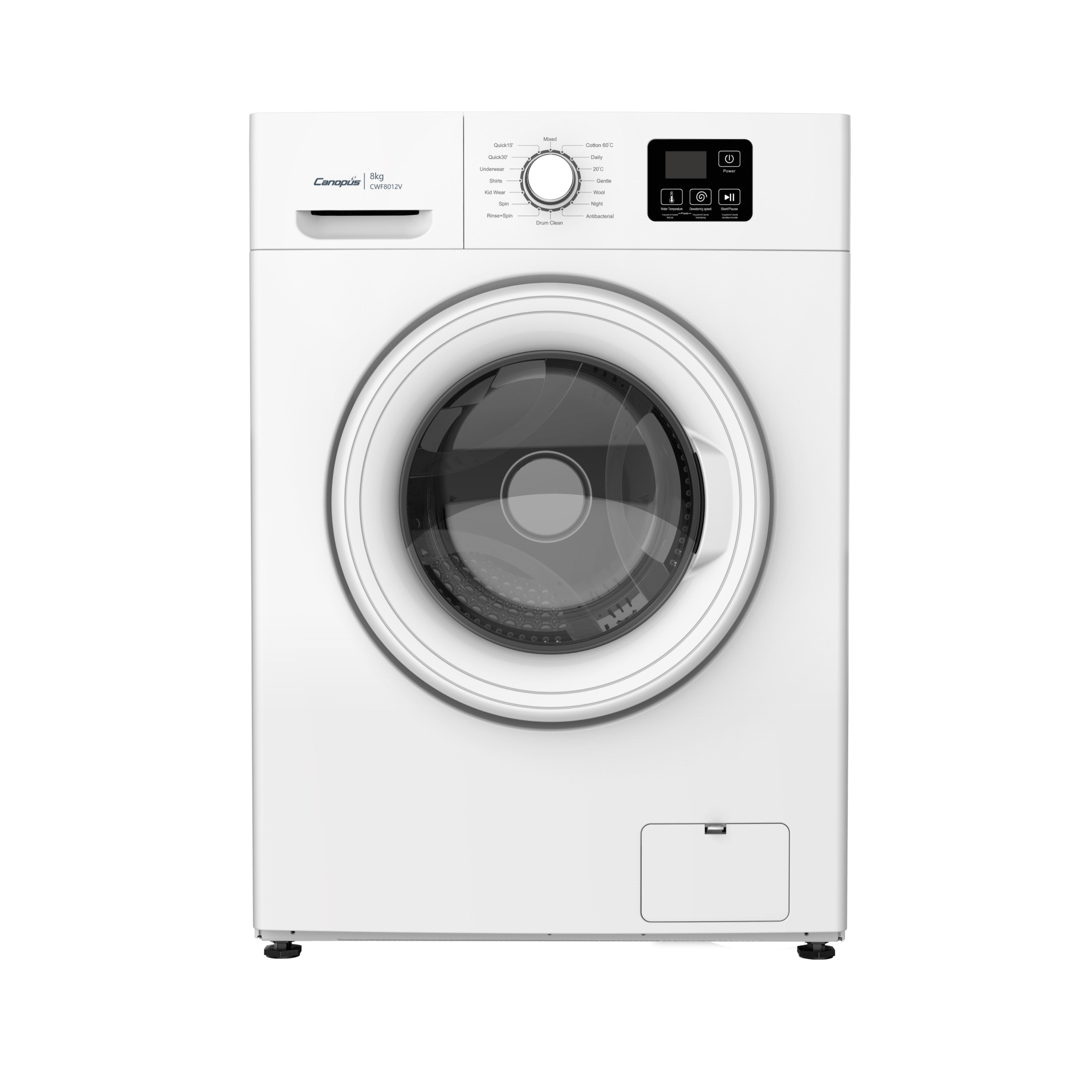 Canopus CWF8012V 8kg Front Load Washing Machine - Energy Efficient, Quiet Operation for Apartments & Small Homes | Perfect for Laundry Rooms, Basements & Compact Spaces