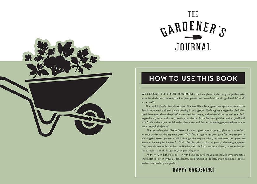 The Gardener's Journal - Premium Gardening Notebook for Planting, Harvesting & Plant Care Tracking | Perfect for Organic Gardeners, Urban Farmers & Plant Enthusiasts | Ideal for Backyard Gardening, Indoor Plants & Vegetable Gardens