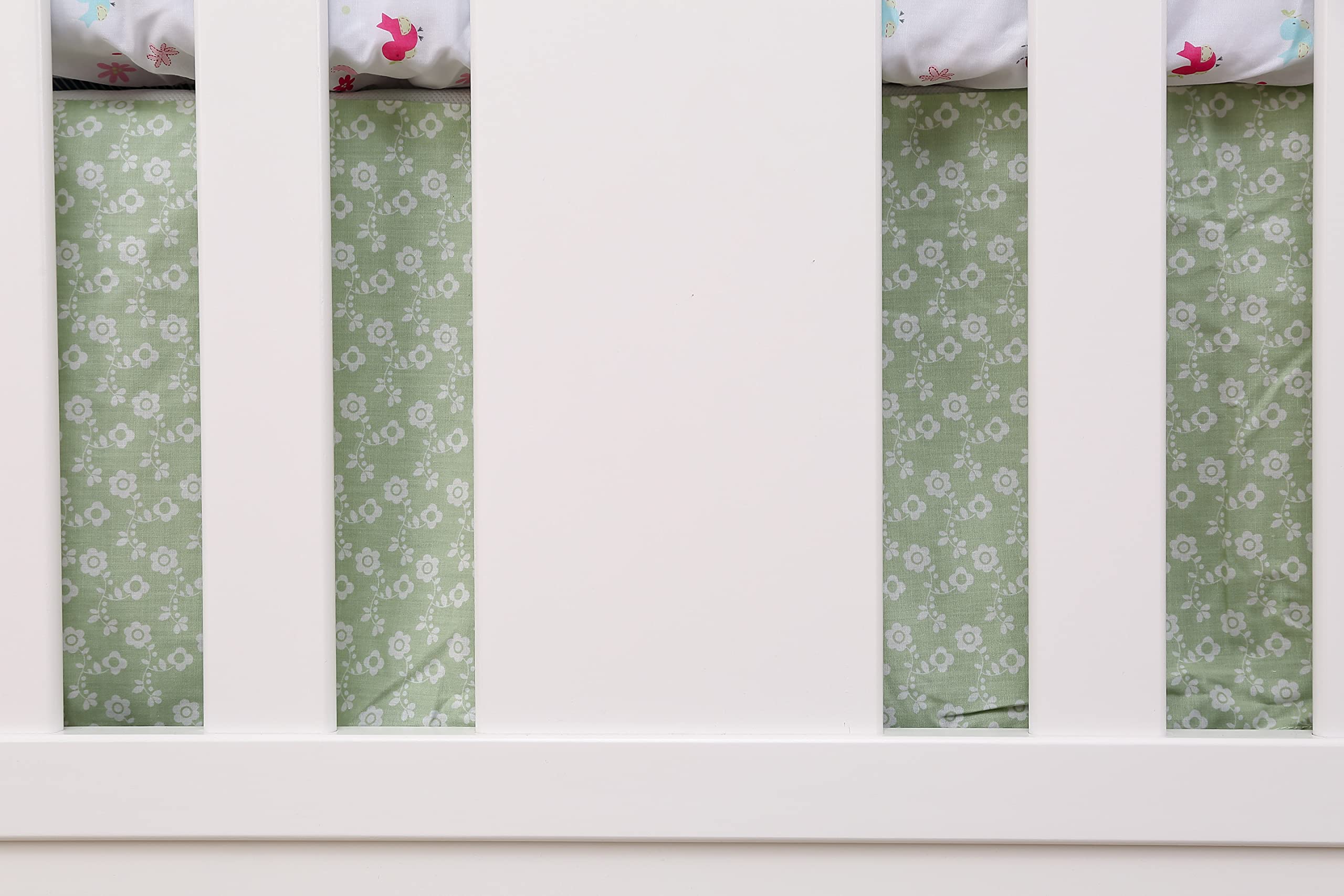 4-Piece Pink Ladybug Nursery Bedding Set - Embroidery Crib Set with Quilt, Skirt & 2 Fitted Sheets - Garden Butterfly Theme Baby Girl Bedding for Crib & Cot - Perfect for Nursery Decor, Baby Shower Gifts & Newborn Essentials