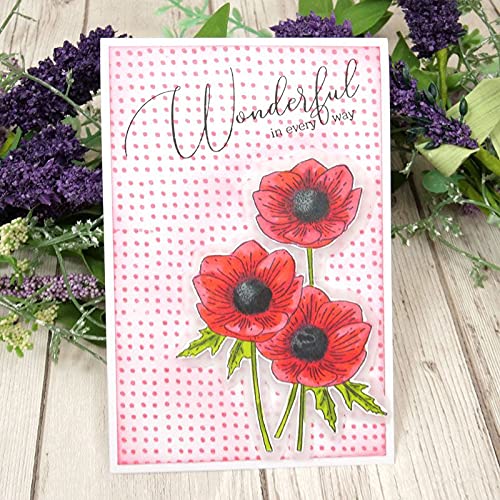 Floral Favorites Snippables - Anemone Stamps for Card Making & Scrapbooking | Hunkydory Crafts DIY Stamping Supplies for Handmade Greeting Cards & Craft Projects