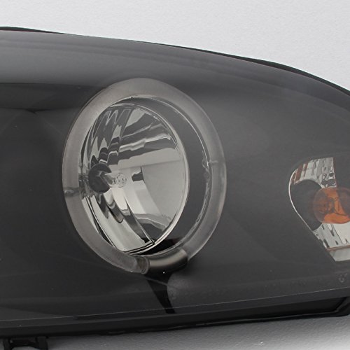 AKKON Black Smoked LED Halo Headlights & LED Tail Lights for 2006-2013 Chevy Impala - Upgrade Your Car Lighting for Night Driving & Enhanced Style