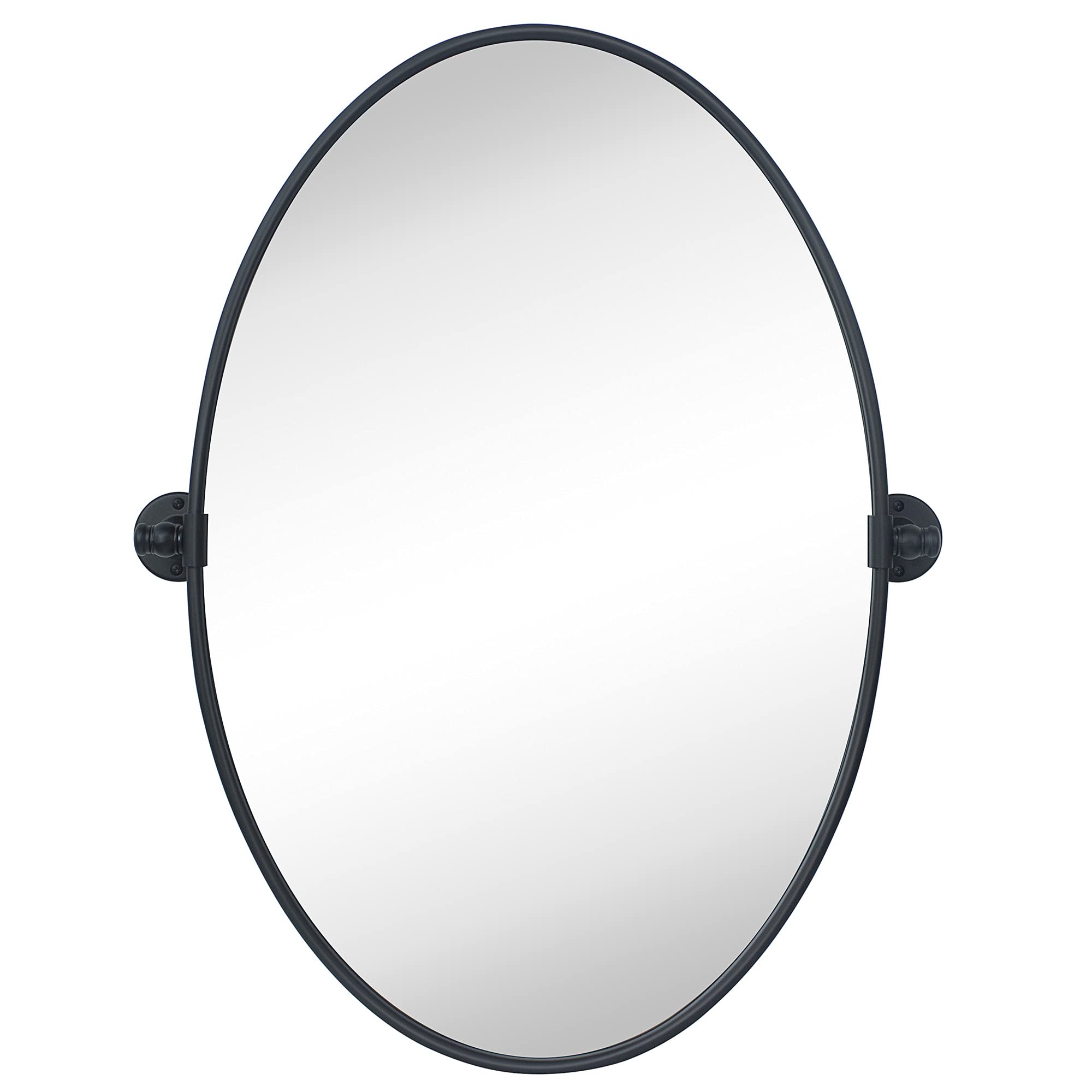 TEHOME Black Oval Vanity Mirror 20x30