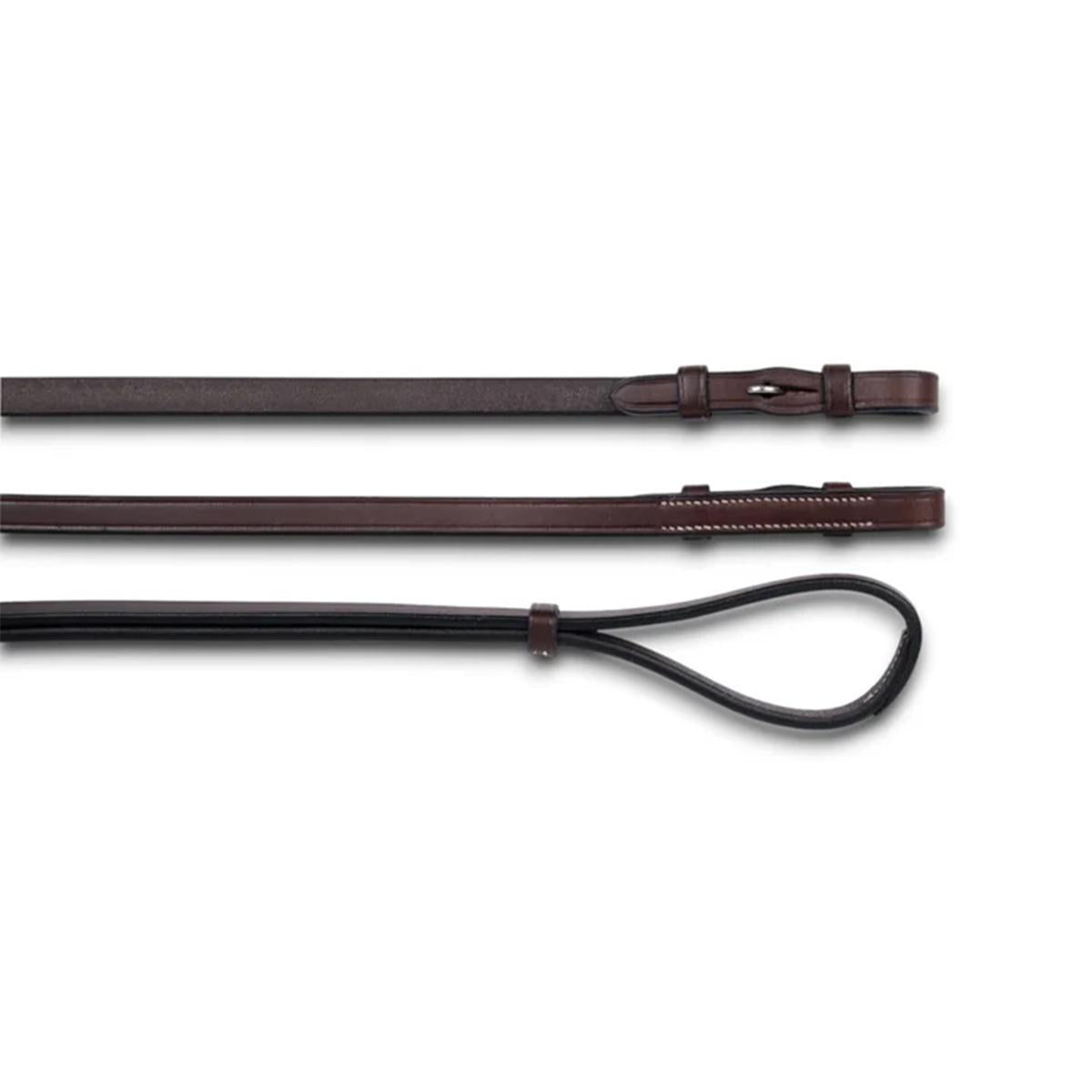 AJR 4/8 Flat Curb Rein Without Buckles - Horse Training Equipment for Western Riding & Equestrian Sports