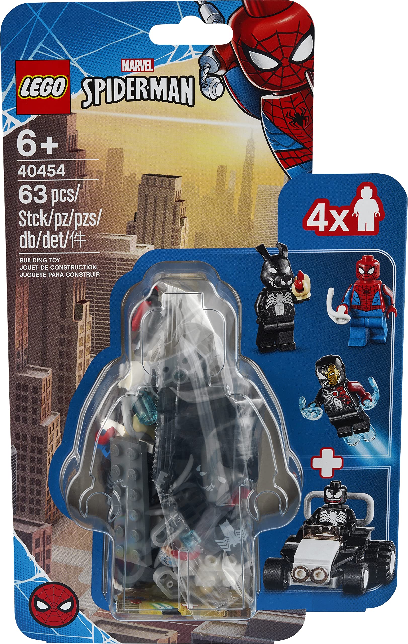 LEGO Marvel 40454 Spider-Man vs Venom & Iron Venom Superhero Building Set - Perfect for Kids' Birthday Gifts & Superhero Play Scenes