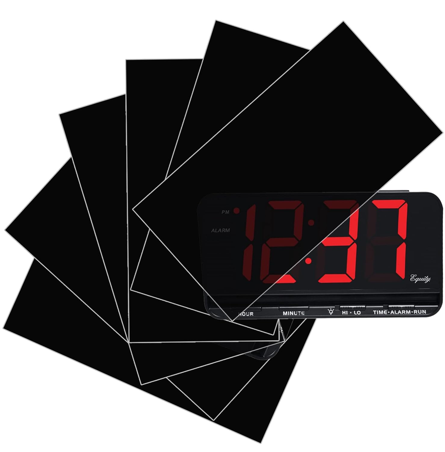 Light Dimming Sheets - 50% to 80% Light Blocking LED Covers, Custom Size (3 or 6 Sheets) for Alarm Clocks, Electronics, Phones & Appliances - Perfect for Bedrooms, Home Theater & Office Workspaces