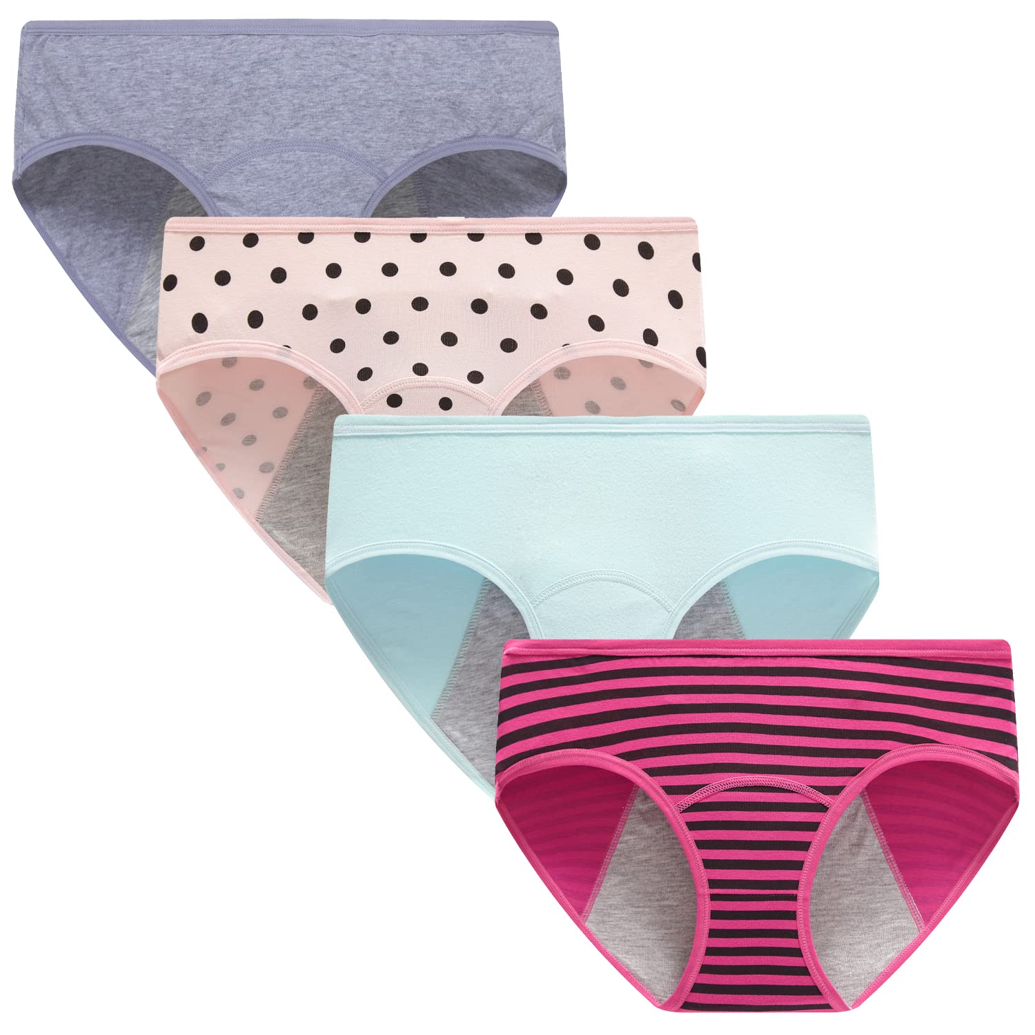 Teen Girls Period Underwear - Soft Cotton Briefs for Teens & Women | Comfortable Daily Wear