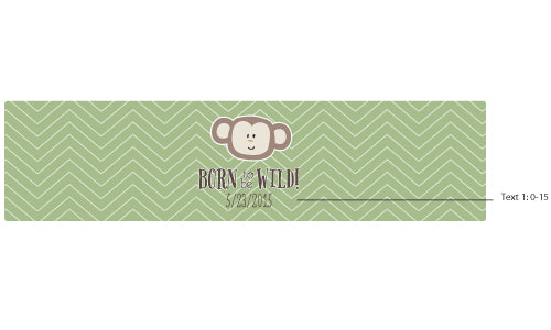 Custom Water Bottle Labels - Born to Be Wild | Personalized Name Stickers for Kids & Adults | Perfect for Parties, School, Gym & Outdoor Adventures