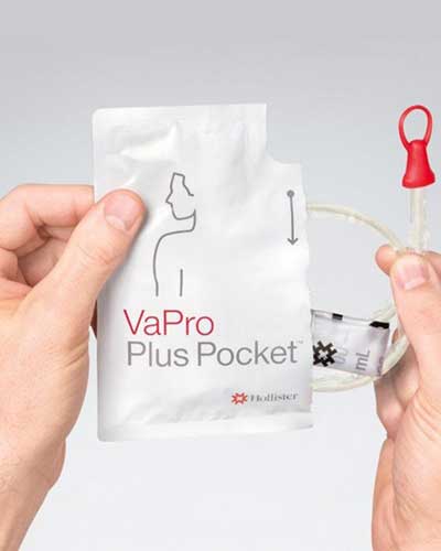 Hollister VaPro Plus Pocket No Touch Intermittent Catheter 16FR 16 (40CM) Straight - 30 Catheters per Box - Ideal for Travel, Daily Use & Active Lifestyle