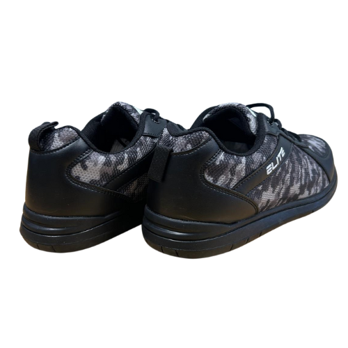 ELITE Men's Pinnacle Grey Camo Athletic Bowling Shoes - Lightweight Comfort for Competitive Play & Casual Wear - Perfect for League Nights, Tournaments & Practice Sessions