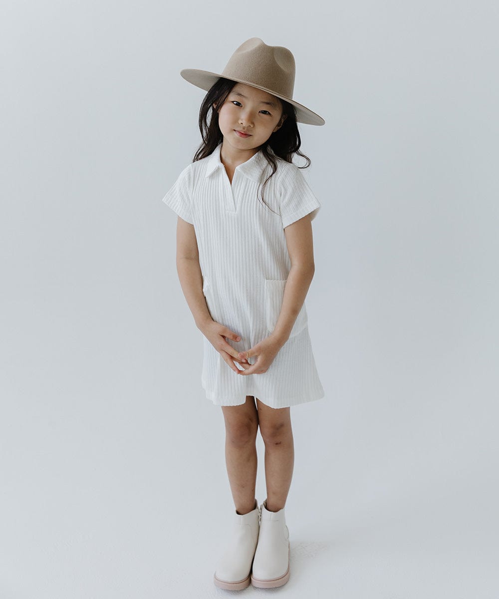 Stylish Kids Emma Wide Brim Fedora Hat - Sun Protection Summer Hat for Boys & Girls - Perfect for Beach, Outdoor Play & Fashion Accessories