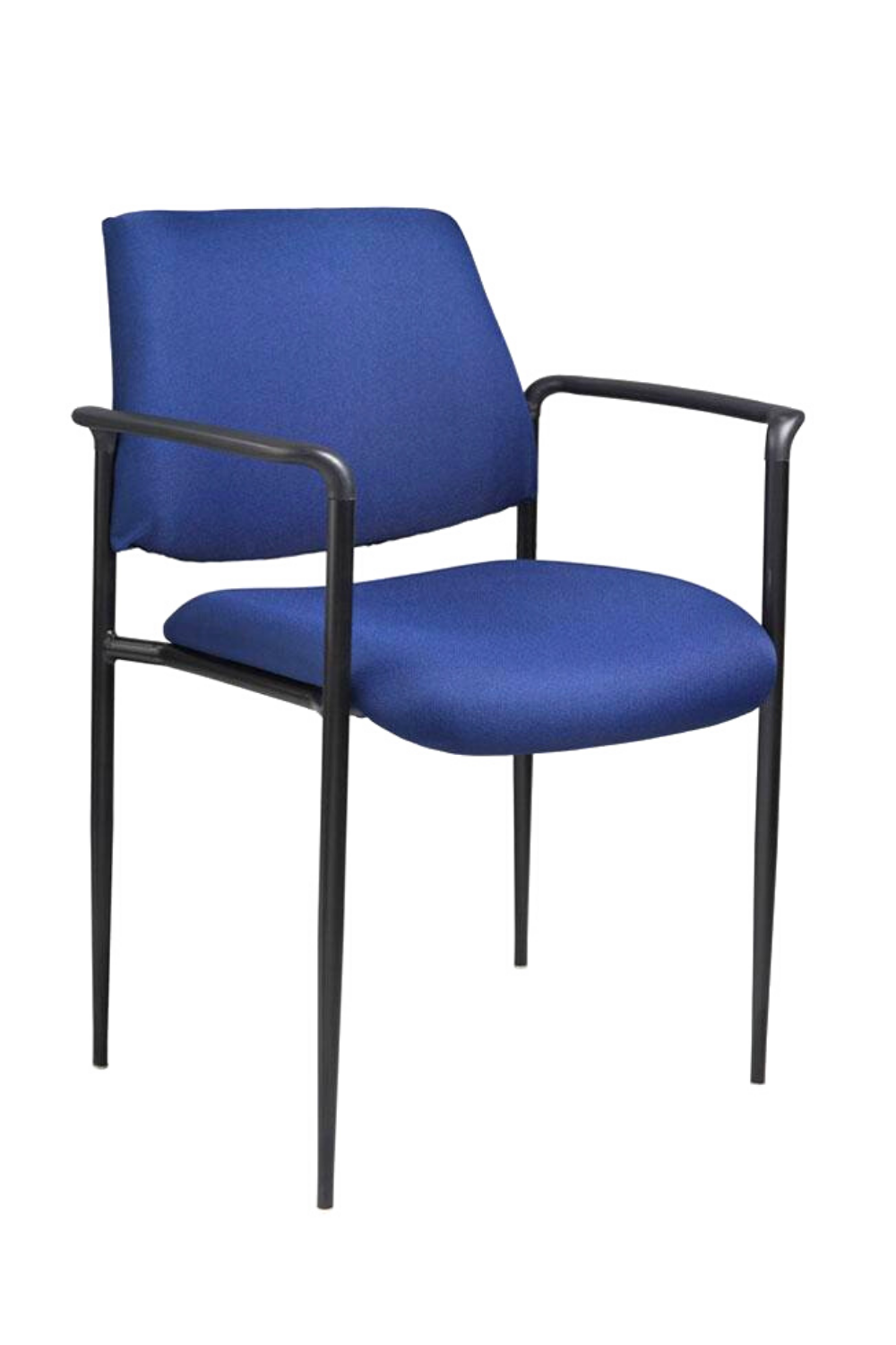 Boss B9503 Square Back Diamond Stacking Chair with Arms - Durable & Space-Saving for Office, Conference Rooms & Events