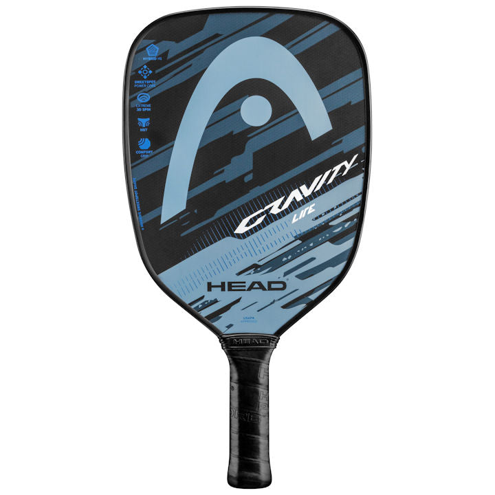Head Gravity Lite Pickleball Paddle - Lightweight Carbon Fiber Paddle for Control & Power - Perfect for Beginners & Intermediate Players - Indoor & Outdoor Court Play