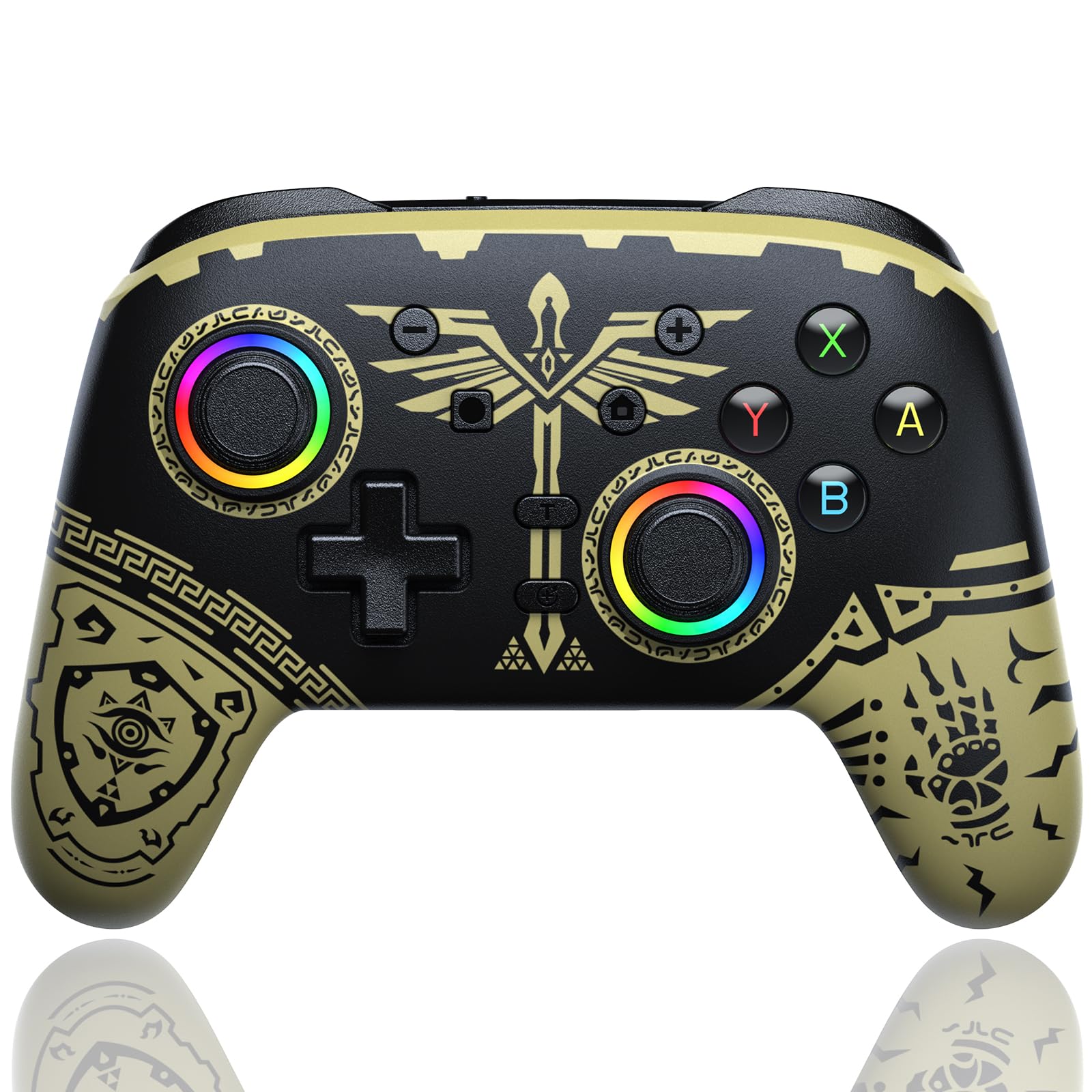AROEVEIB Wireless Switch Pro Controller with Dual Vibration, Motion Control & 6-Axis Gyro - Compatible with Nintendo Switch, Switch Lite & OLED - Perfect for Gaming, Multiplayer & Motion-Control Games