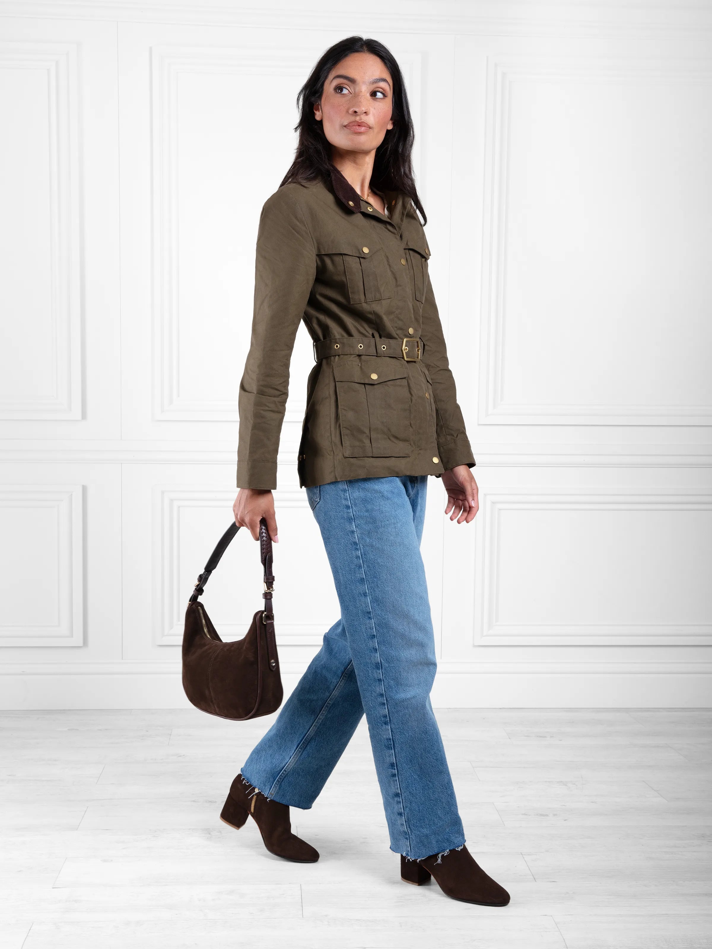 Tetbury Crescent Bag in Chocolate Brown - Stylish Crossbody Purse for Women | Perfect for Work, Travel & Everyday Use