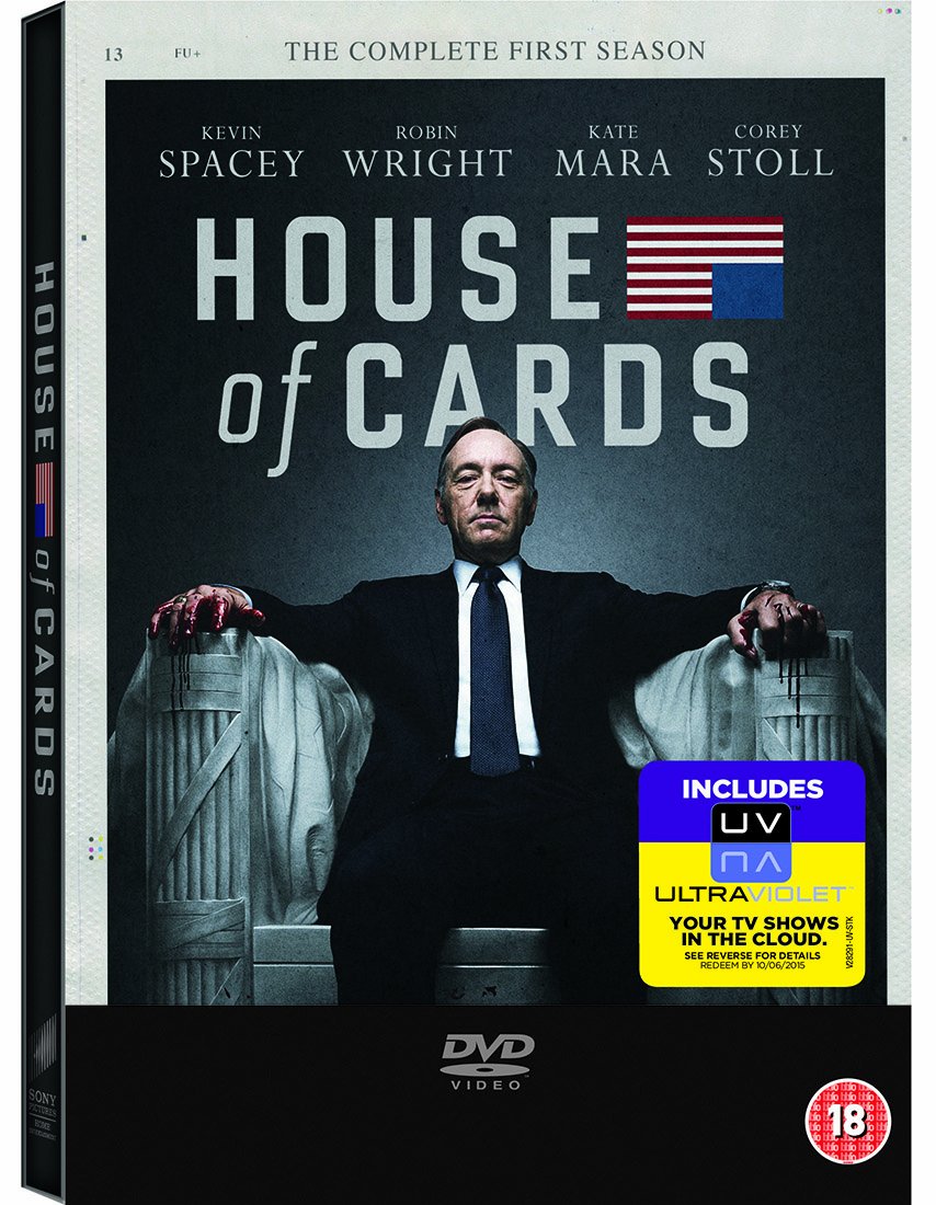 House Of Cards - Season 1 DVD with UV Digital Copy | Political Drama Series | Perfect for Home Entertainment & Gift Giving