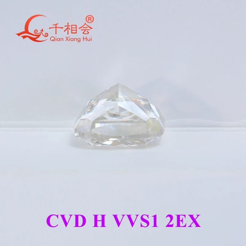 1CT CVD Lab Grown Diamond - H Color VS1 Clarity Cushion Cut Loose Stone | GEMID Certified | Perfect for Engagement Rings & Fine Jewelry