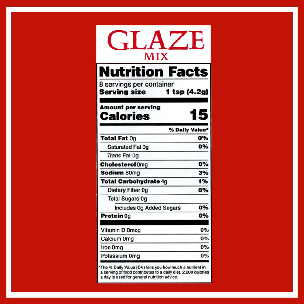 Sugar Free Strawberry Glaze Powder Mix - 6 Pack | Delicious Topping for Cakes, Donuts & Desserts | Keto & Diabetic Friendly Baking Ingredient
