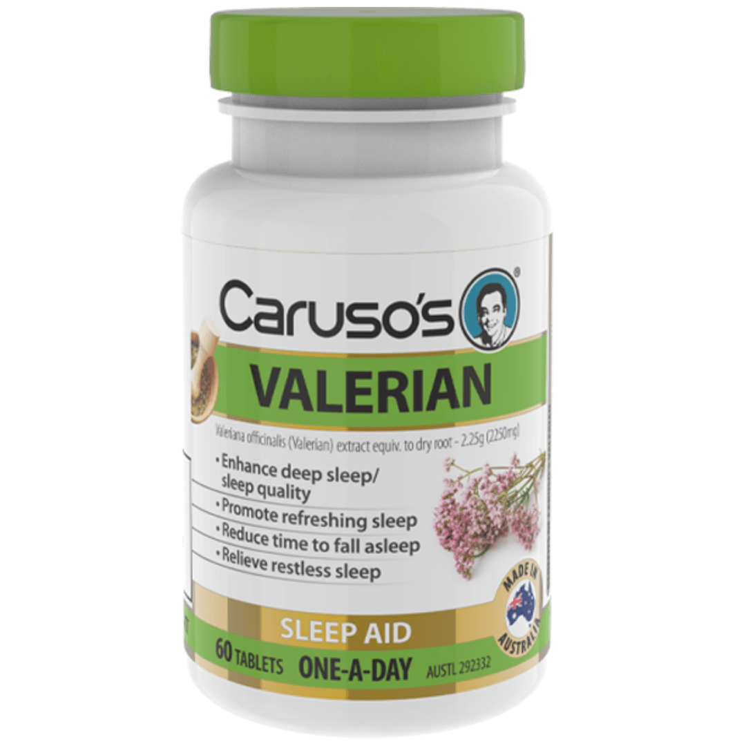 Caruso's Valerian One A Day - Natural Sleep Aid & Stress Relief Supplement - Perfect for Nighttime Relaxation & Better Sleep