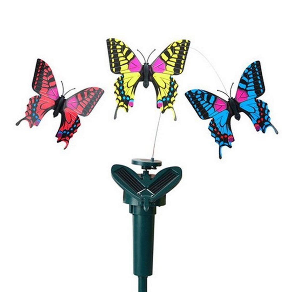 Solar Powered Rotating Butterfly Garden Lamp - Color Changing Outdoor Solar Light for Landscape, Patio, Yard Decor | Dust-to-Dawn Auto On/Off | Perfect for Garden, Pathway, and Backyard Decoration