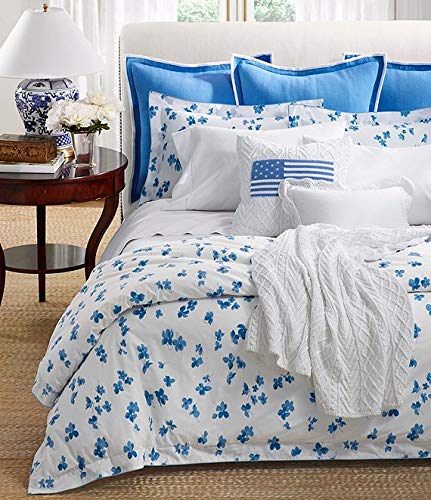Ralph Lauren Georgica Maylen Blue Full/Queen Duvet Cover Set - Luxury Soft Bedding for Master Bedroom & Guest Room - Perfect for Cozy Nights & Stylish Home Decor