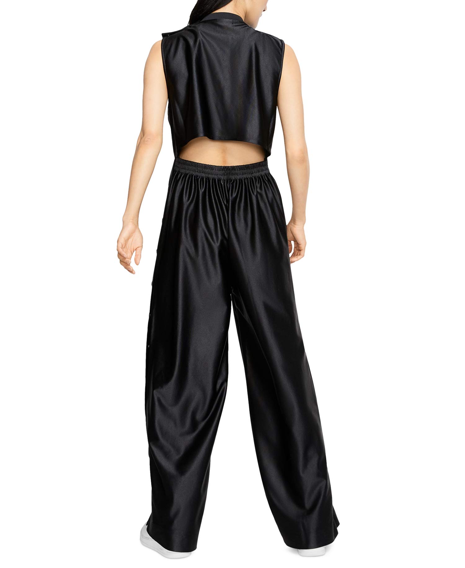 Nike Women's Fitness Running Jumpsuit - Black XL - Comfortable Workout Outfit for Gym, Jogging & Yoga