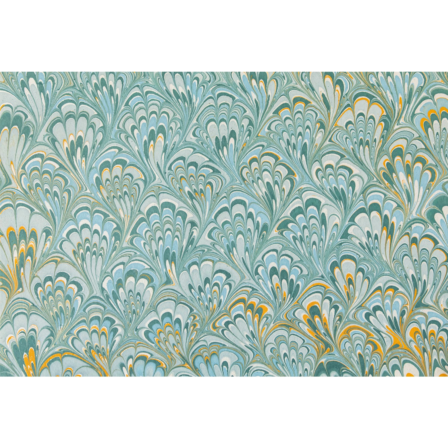 Blue & Gold Peacock Marbled Placemat Set - Elegant Table Decor for Dining, Parties & Home Decor | Waterproof & Heat Resistant