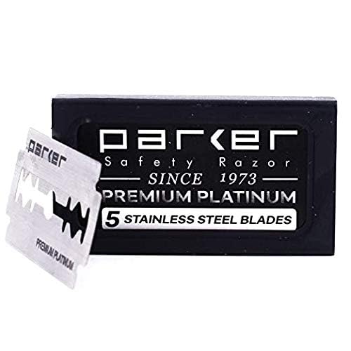 Parker Travel Shave Kit for Men - Premium Dopp Toiletry Bag with Safety Razor, Shaving Brush & Shaving Soap - Perfect for Business Trips, Camping & Grooming Gifts