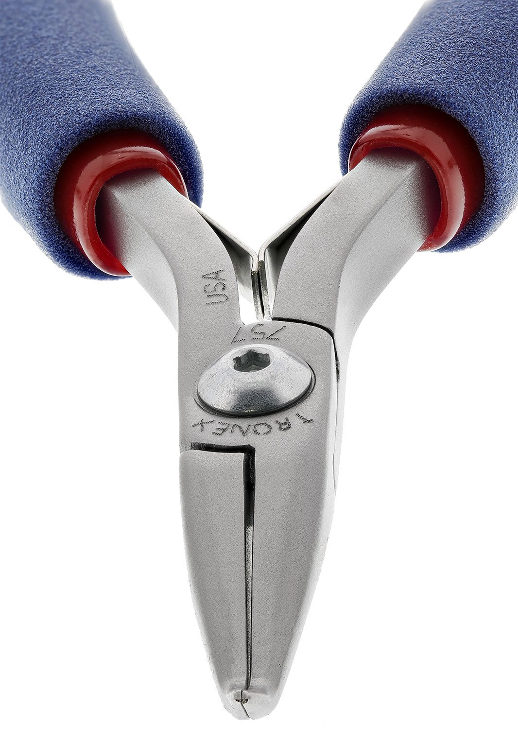 Tronex P757 Bent Nose Pliers 60° with Extra Fine Tips & Long Ergonomic Handles - Precision Electronics Repair, Jewelry Making & Crafting Tools