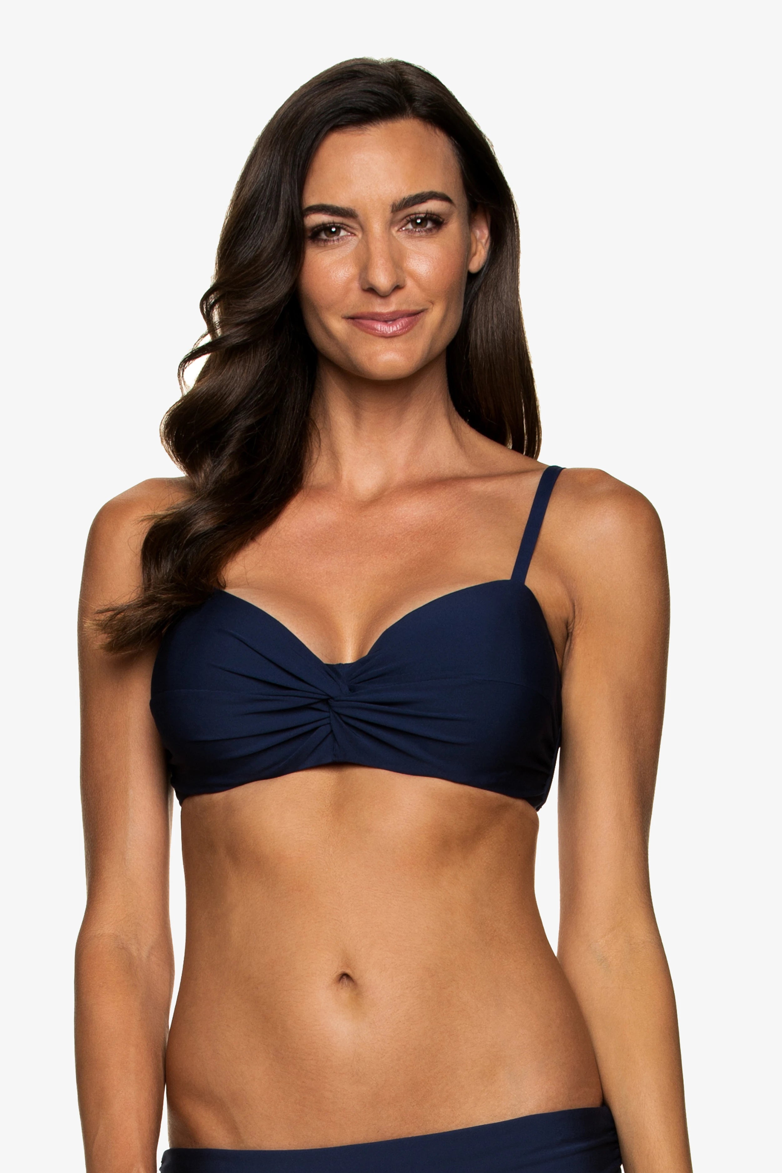 D/Dd Cup Twist Underwire Bra - Navy Blue Lace Lingerie for Women | Perfect for Everyday Wear & Special Occasions
