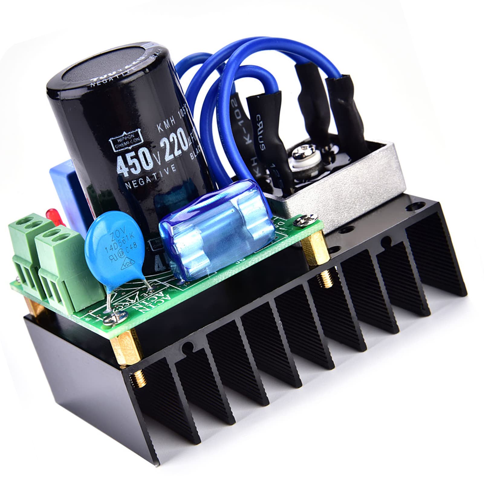 Universal AC to DC Rectifier Board Module 0-220V AC Input to 0-311V DC Output - Lightning Protection & Multiple Safety Features for DIY Electronics, Power Supplies & Industrial Applications