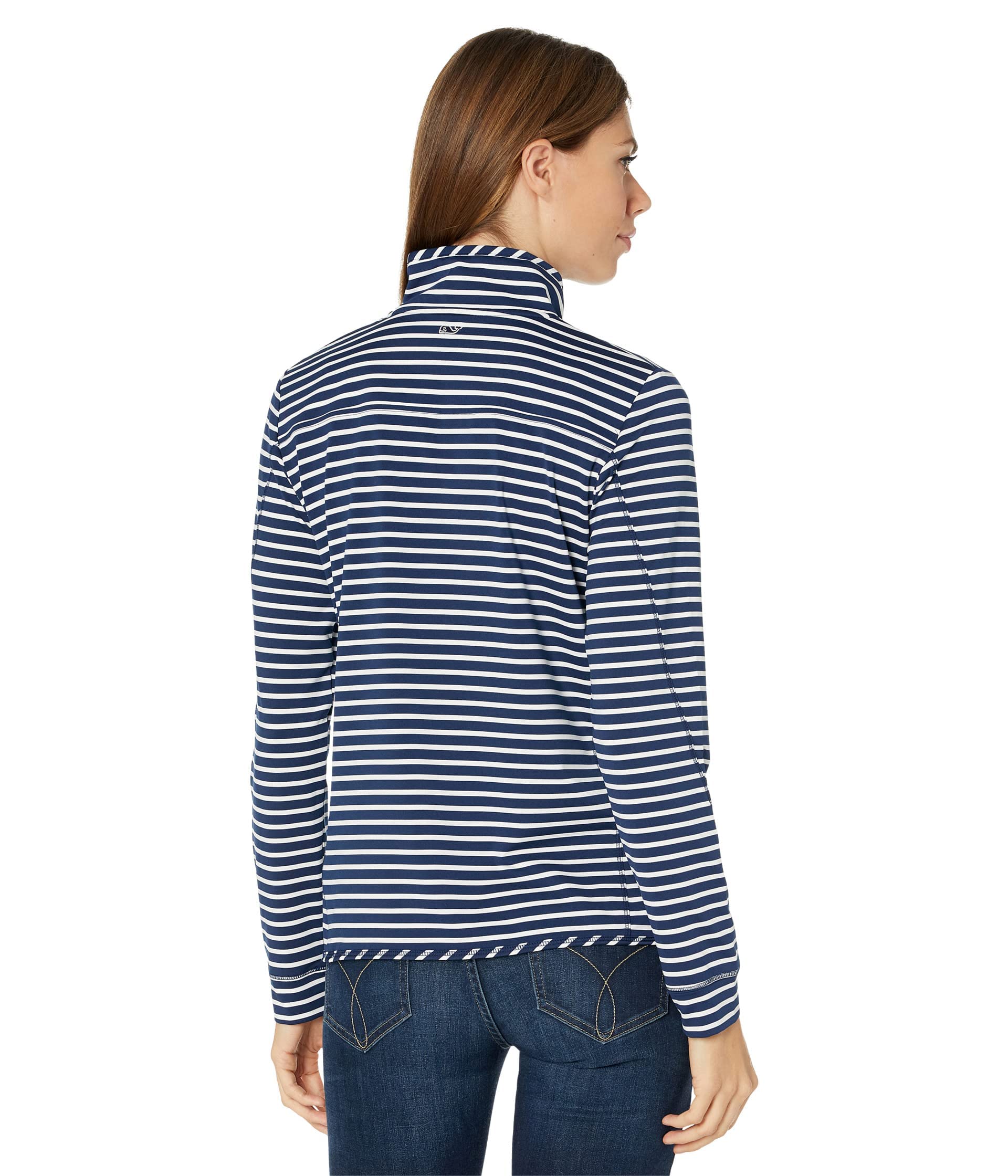 Vineyard Vines Women's Striped Sankaty Shep Shirt - Casual & Comfortable Long Sleeve Button Down for Work, Outfits & Everyday Wear
