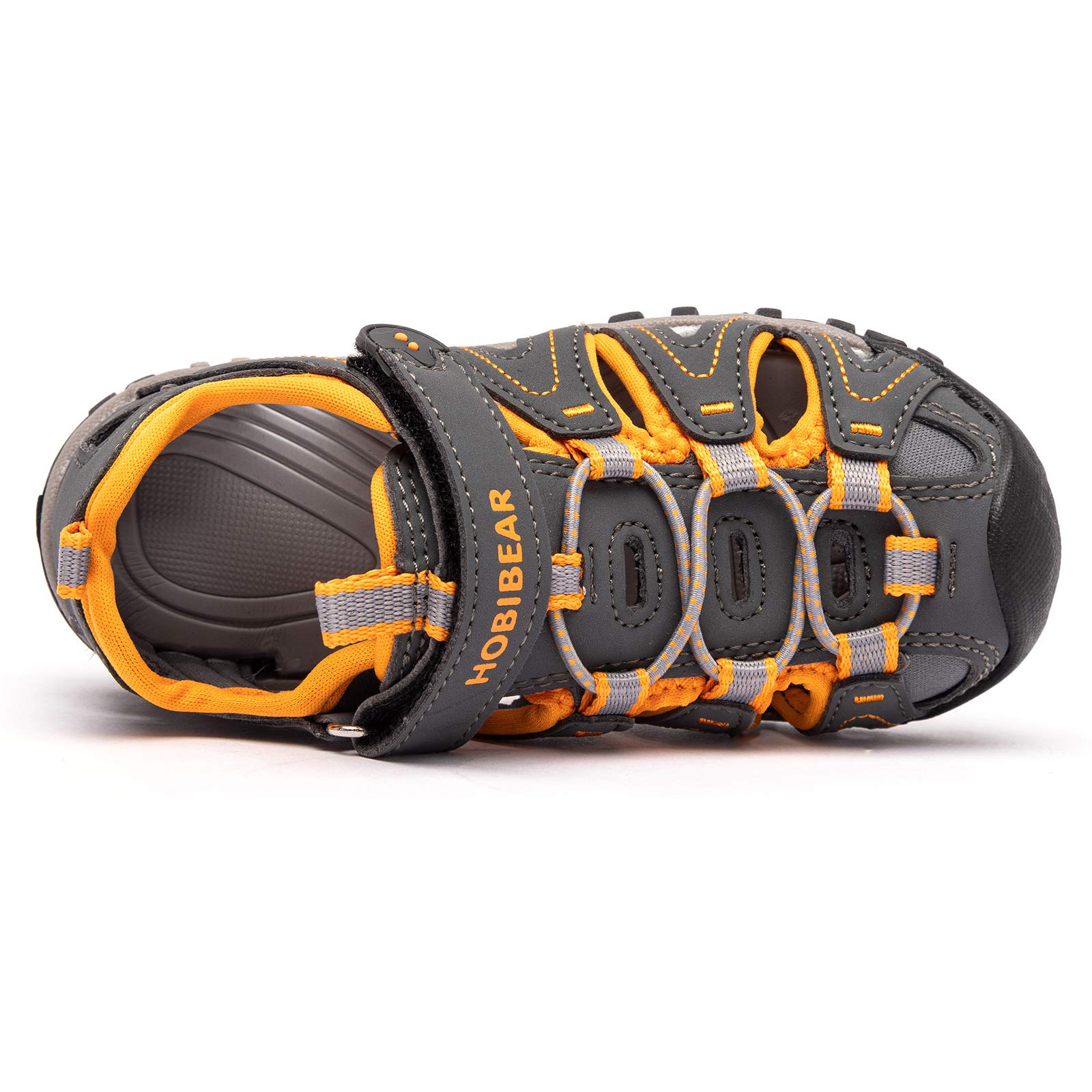 HOBIBEAR Kids Water Sandals for Boys & Girls - Closed-Toe Outdoor Sports Shoes for Toddler, Little Kid & Big Kid - Perfect for Beach, Pool, Hiking & Summer Activities