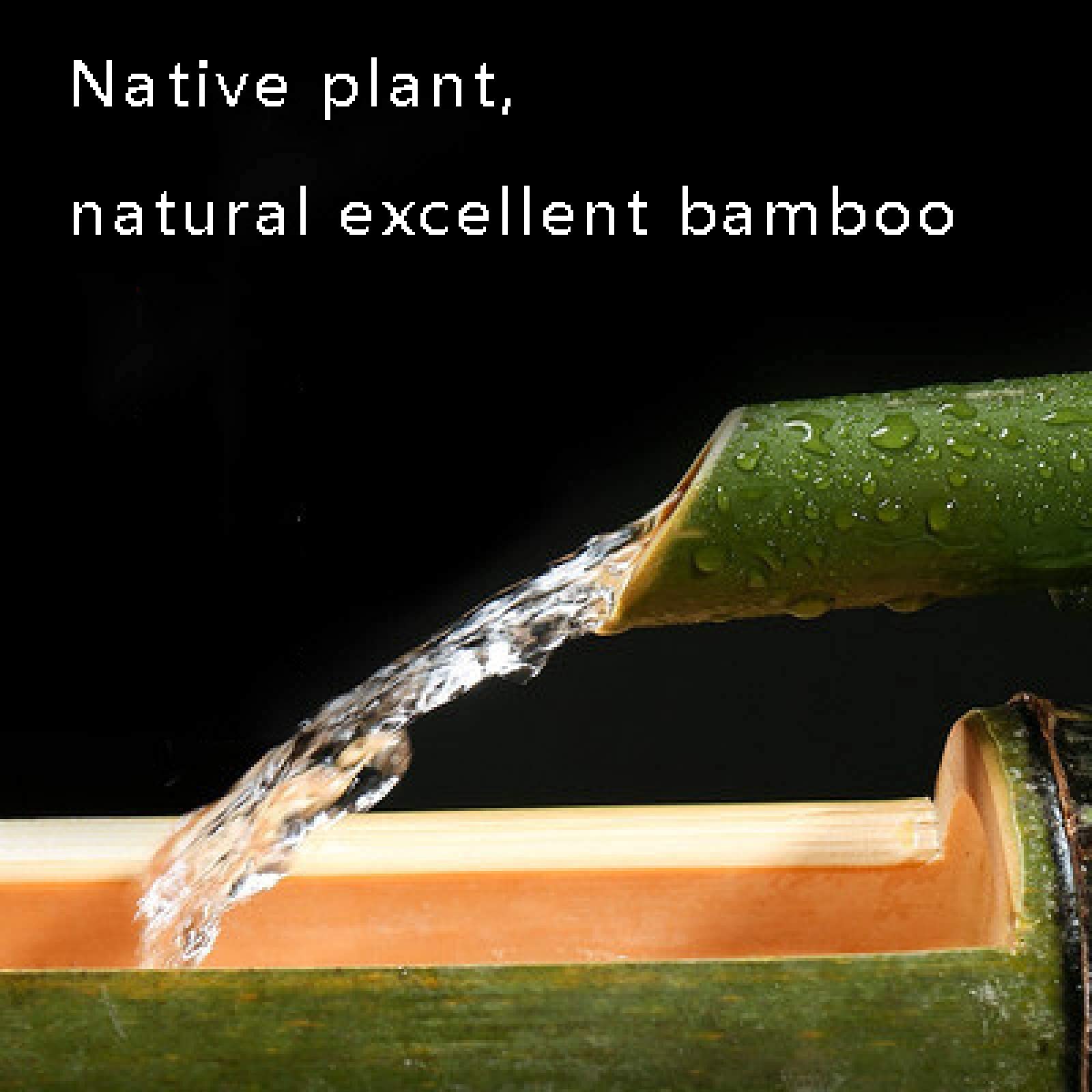 Solar Powered Bamboo Fountain - Outdoor Water Feature for Garden, Fish Tank & Landscaping | Relaxing Water Jet, Lucky Wind Wheel & Natural Humidifier | Perfect for Patio, Backyard & Zen Decor