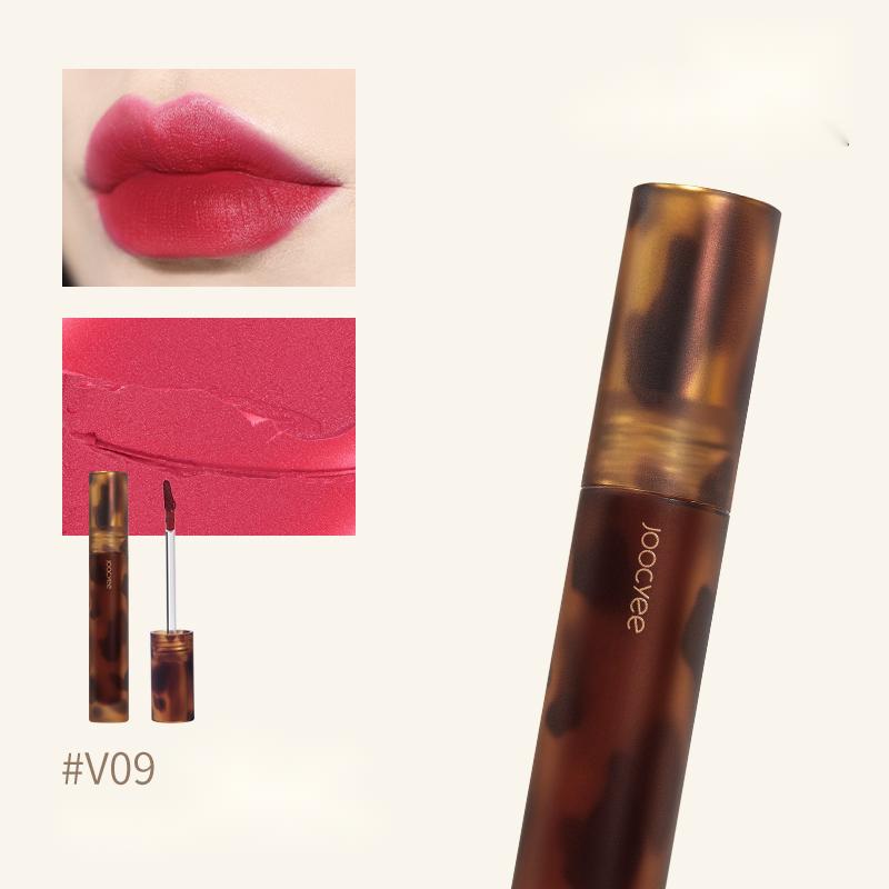 JOOCYEE Tortoise Shell Liquid Lipstick - Long Lasting Matte Lipstick, Vegan & Cruelty-Free, Hydrating Lip Gloss - Perfect for Everyday Wear, Date Night & Special Occasions