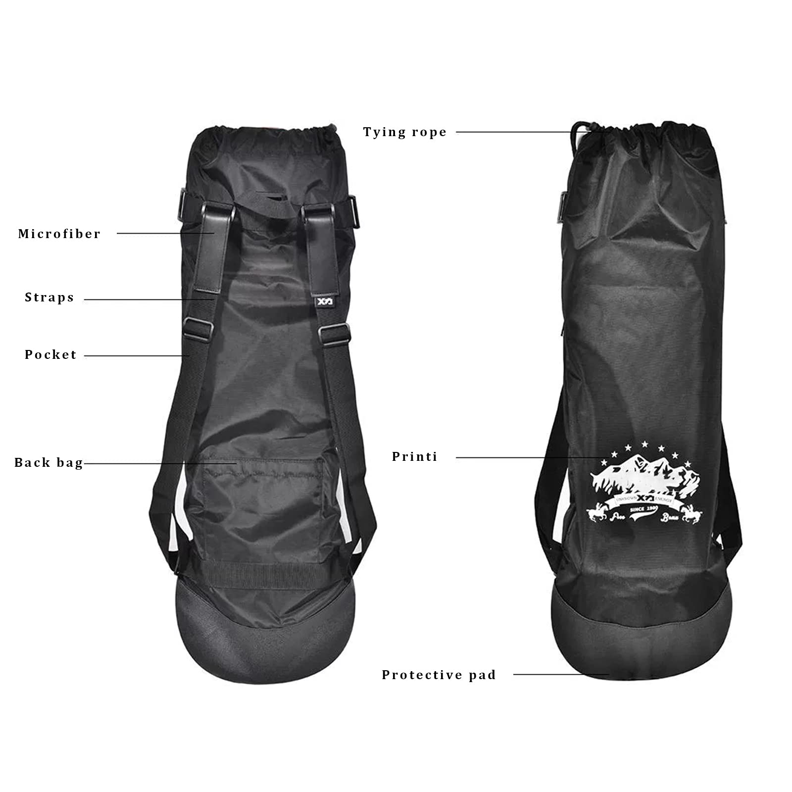 Electric Skateboard Backpack - Foldable Waterproof Travel Backpack with Adjustable Shoulder Straps, High-Capacity Fashion Backpack for Commuting, School & Outdoor Adventures - Perfect Gift for Skateboarders