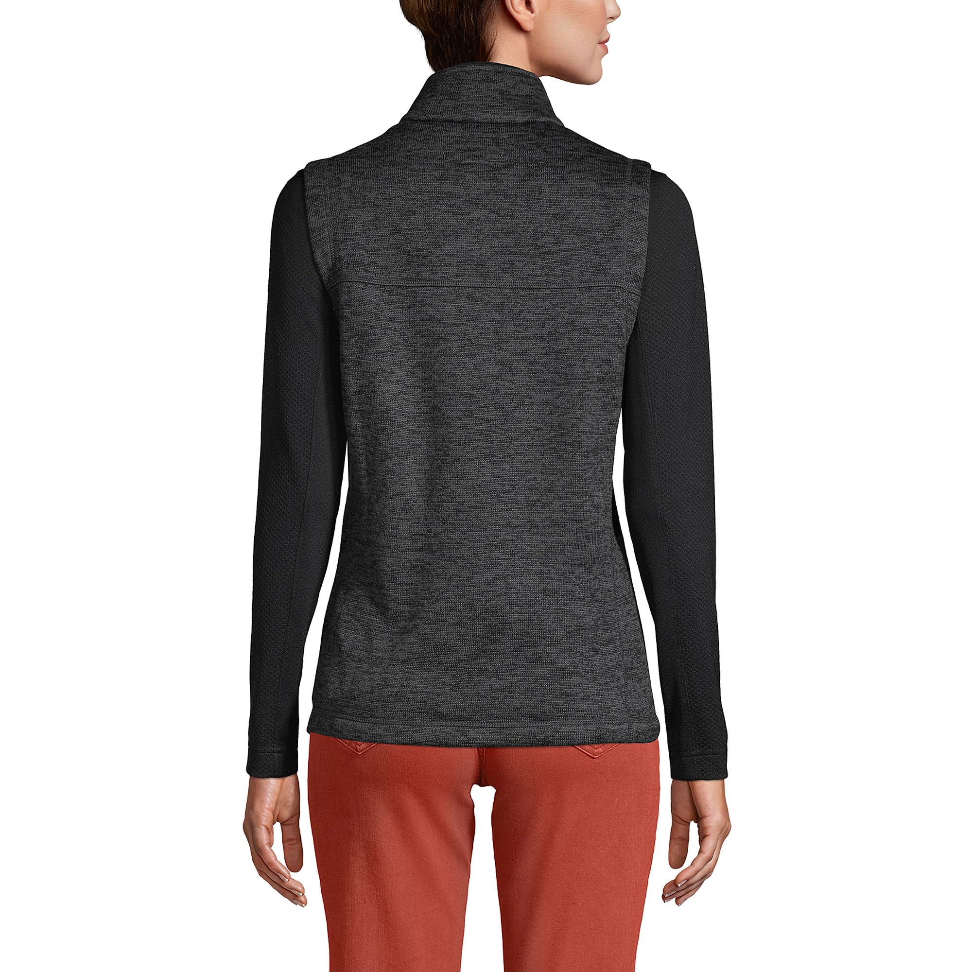 Lands' End Women's Fleece Vest - Soft & Warm Sweater Vest for Women | Perfect for Outdoor Activities, Layering & Casual Wear