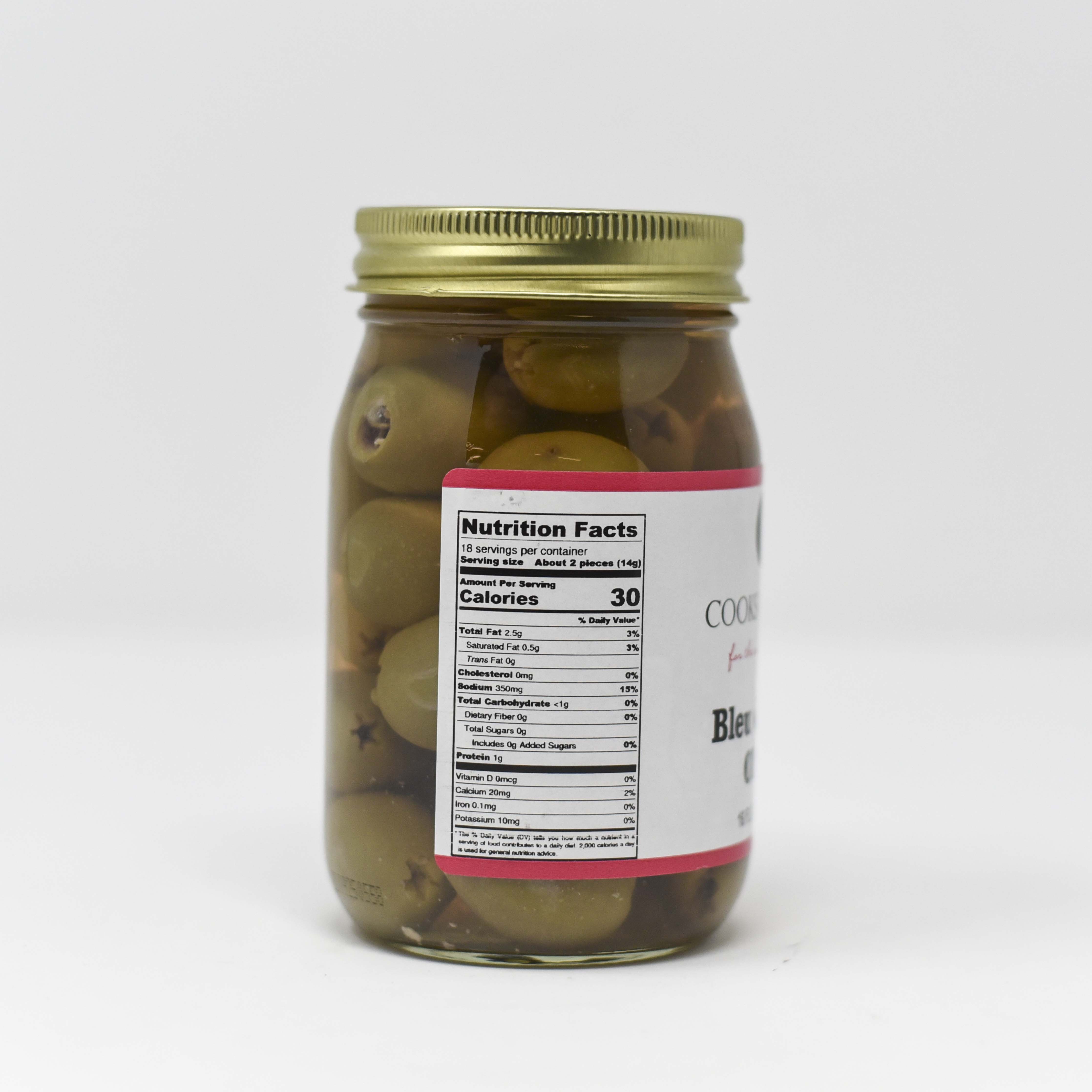 Premium Bleu Cheese Stuffed Olives - Gourmet Appetizer for Charcuterie Boards, Cocktails & Party Snacks