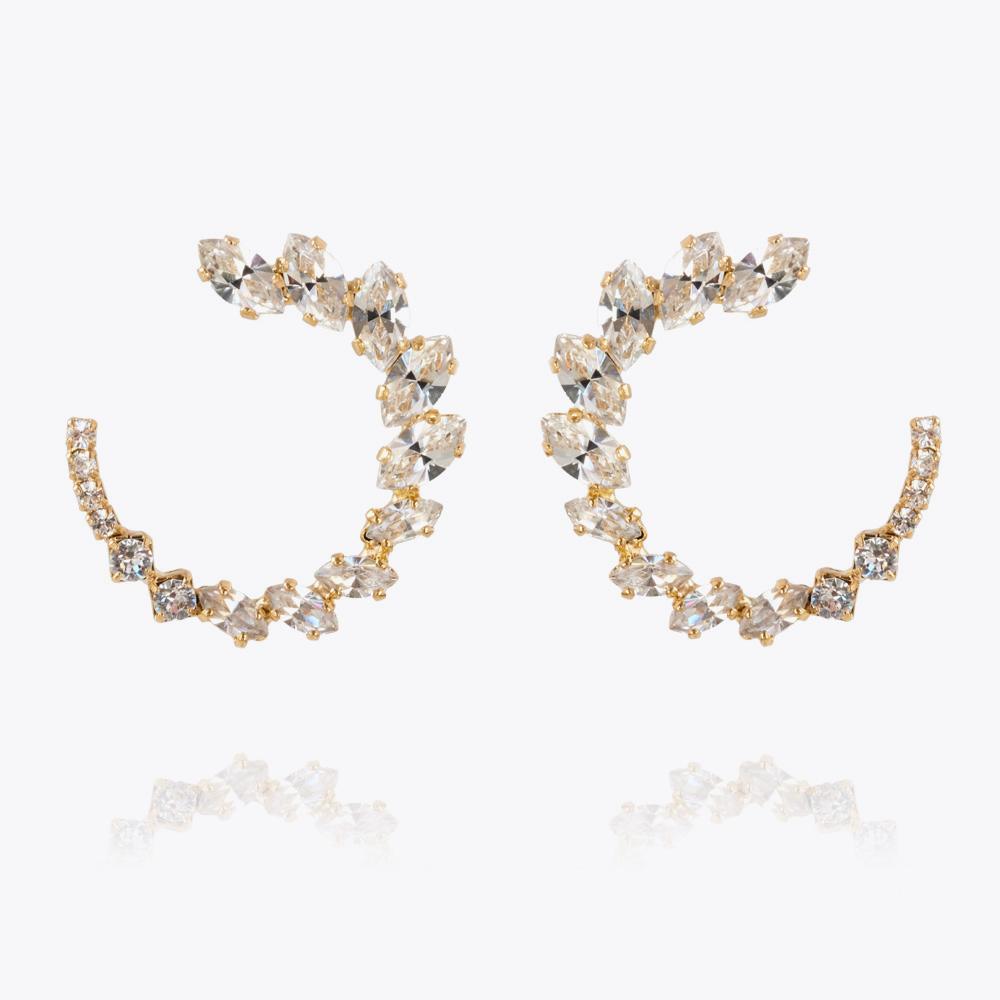 Angie Crystal Earrings for Women - Elegant Dangle Drop Earrings for Party, Wedding & Evening Wear