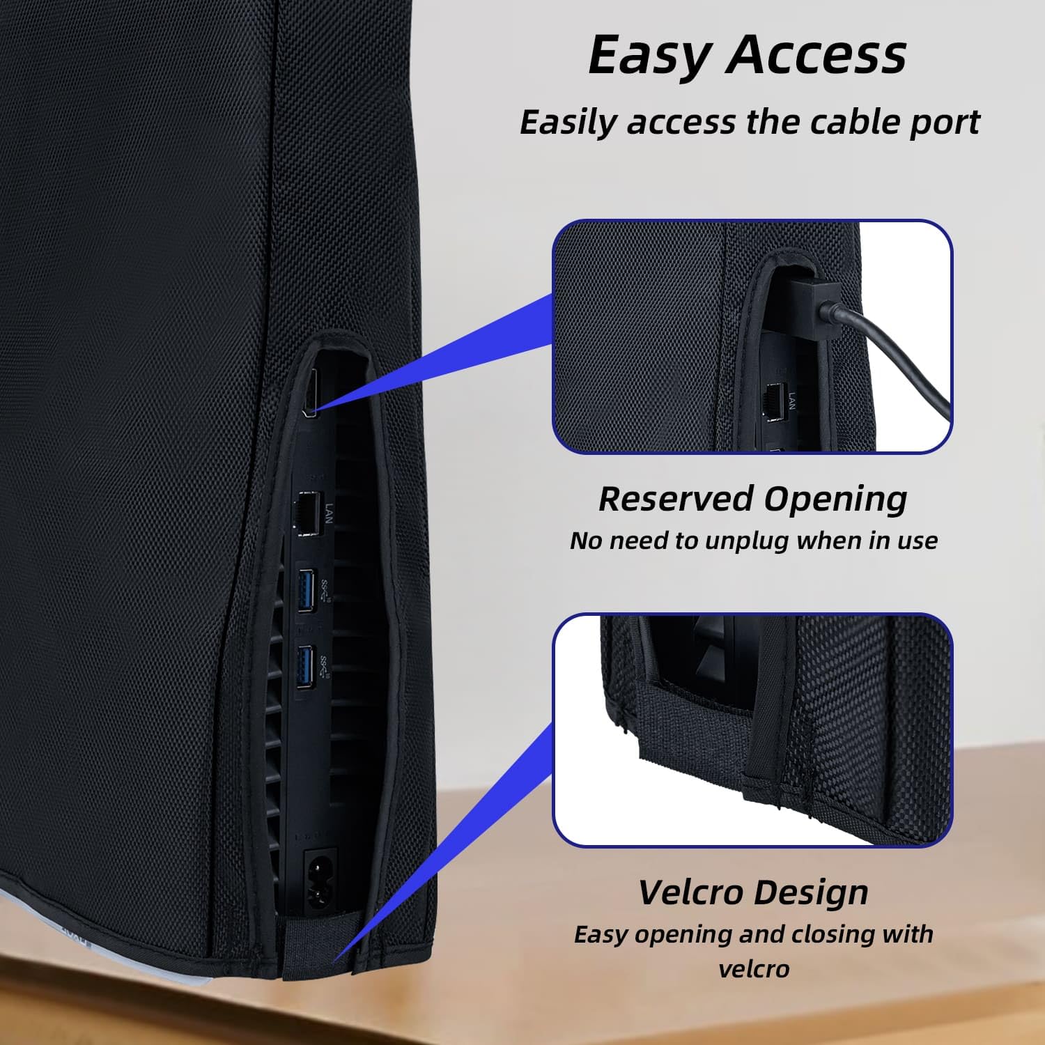 Wigearss Dustproof Protective Cover for PS5 Slim Console - Not Compatible with PS5/PS5 Pro | Perfect for Gaming Setup & Console Protection
