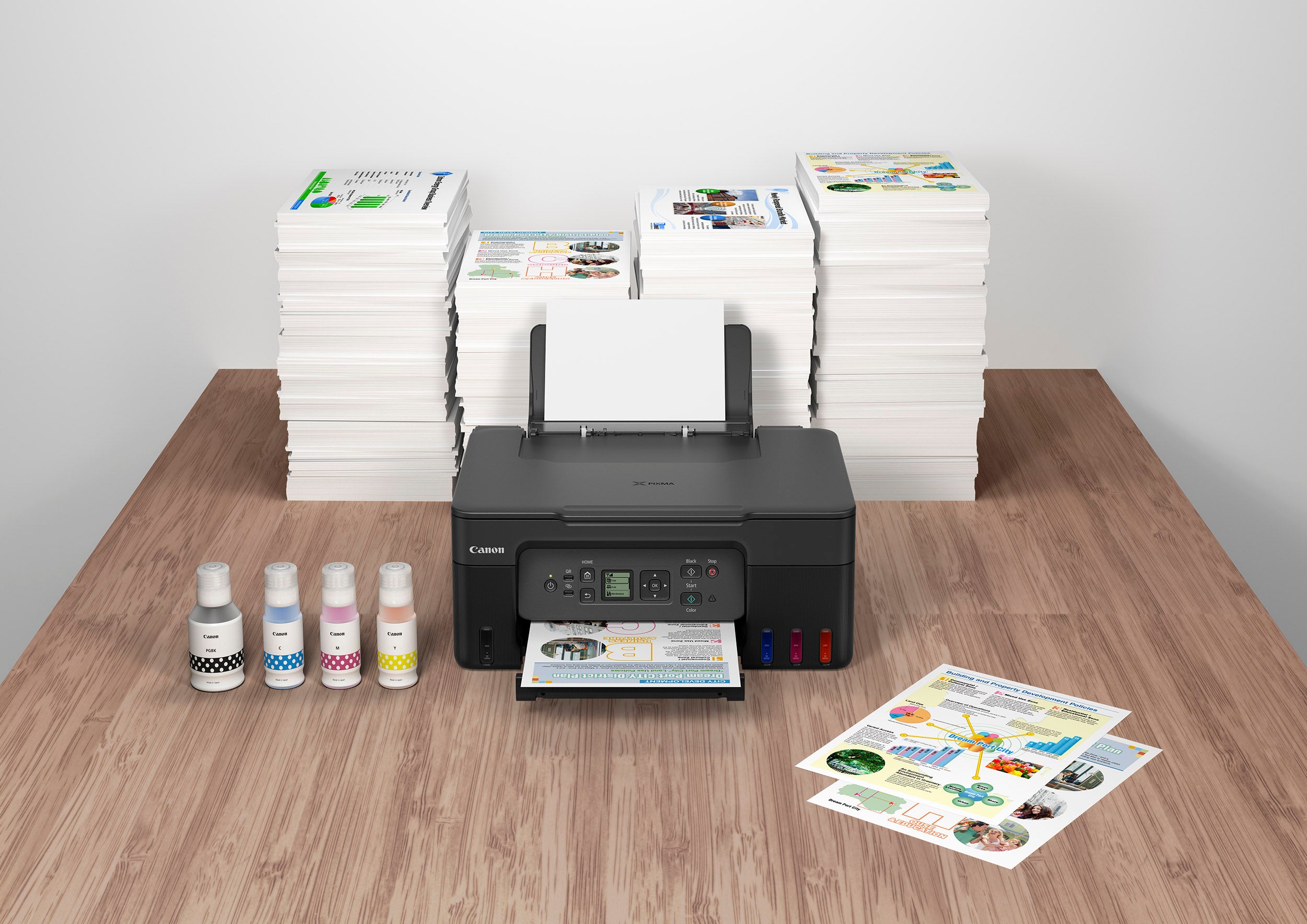 Canon PIXMA G3770 Wireless All-in-One Ink Tank Printer with Scanner and Copier - Ideal for Home Office, School Projects & Small Business Printing