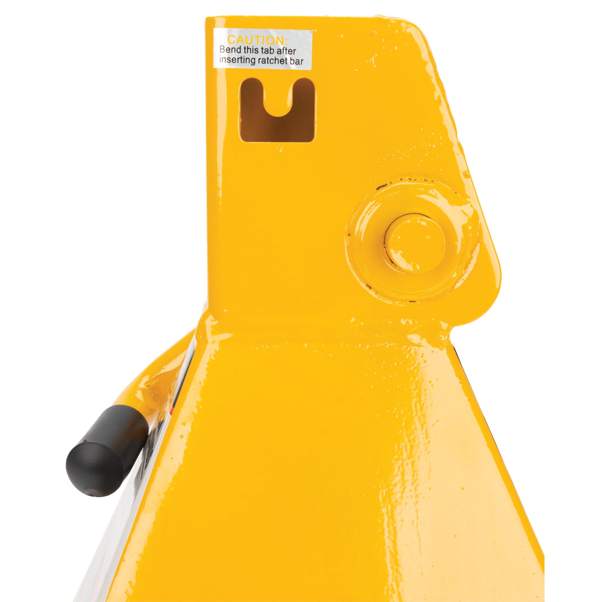 6-Ton Yellow Ratchet Jack Stand Set - Heavy Duty Vehicle Lift Support for Car Maintenance, Repair & Tire Changes - Performance Tool W41023