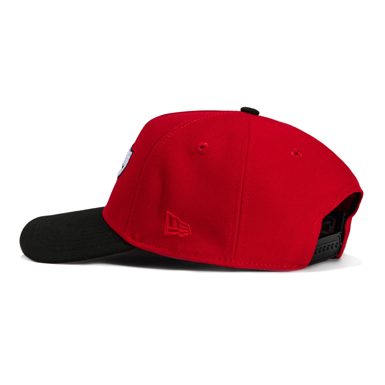 New Era 9Forty A-Frame San Francisco Giants 2007 All-Star Game Patch Snapback Hat - Red & Black | Official MLB Baseball Cap for Men & Women | Perfect for Games, Collecting & Streetwear Fashion