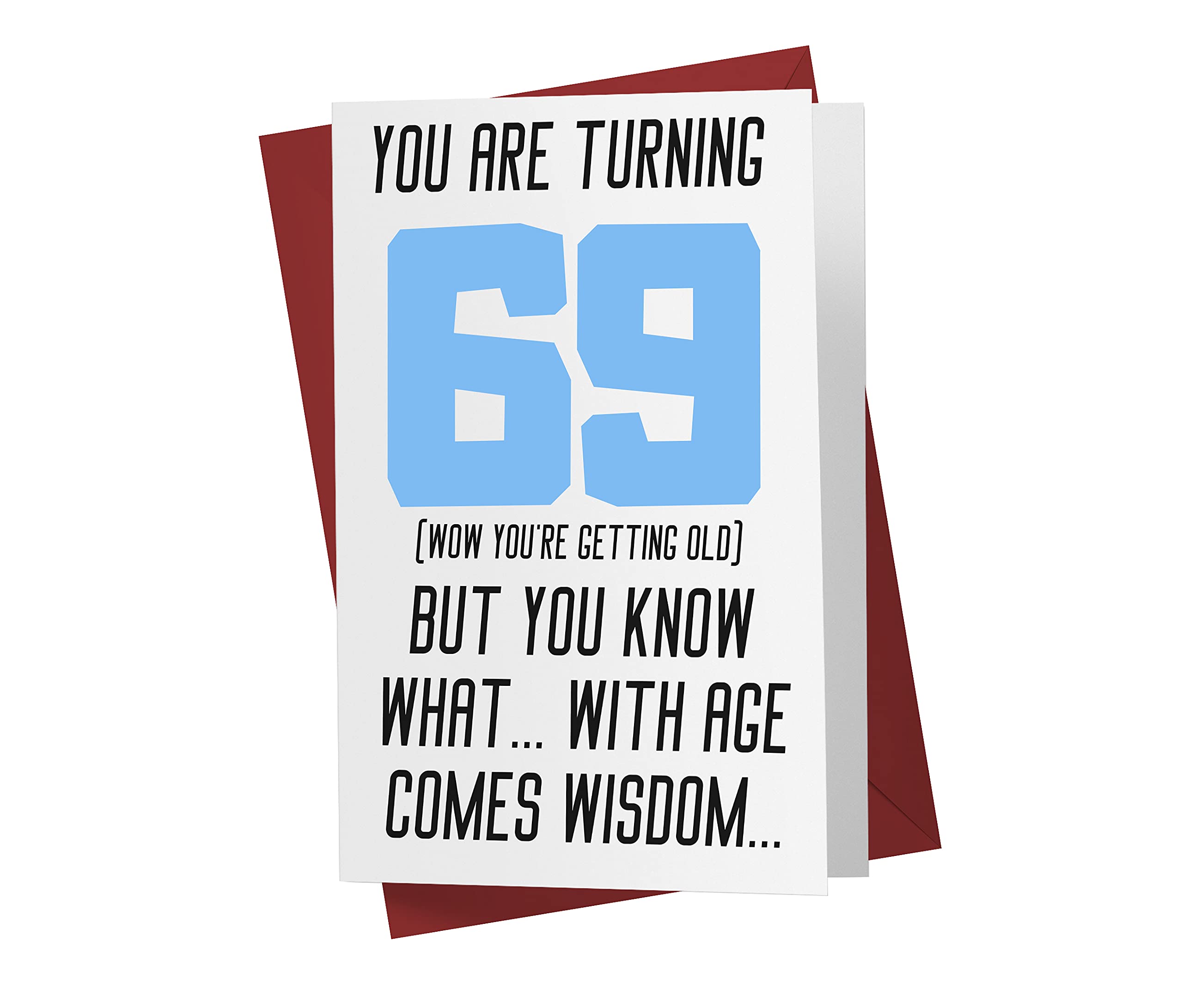 69th Birthday Cards for Women - Funny Rude Sarcastic Greeting Cards for Girlfriend, Sister, Mom & Wife | Perfect for 69th Birthday Gifts & Milestone Celebrations | Great for Office Pranks & Adult Humor Parties